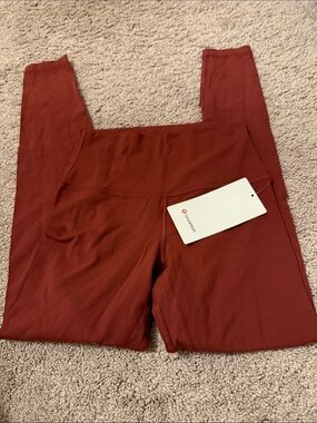 lululemon athletica Rust Red High-Rise Leggings